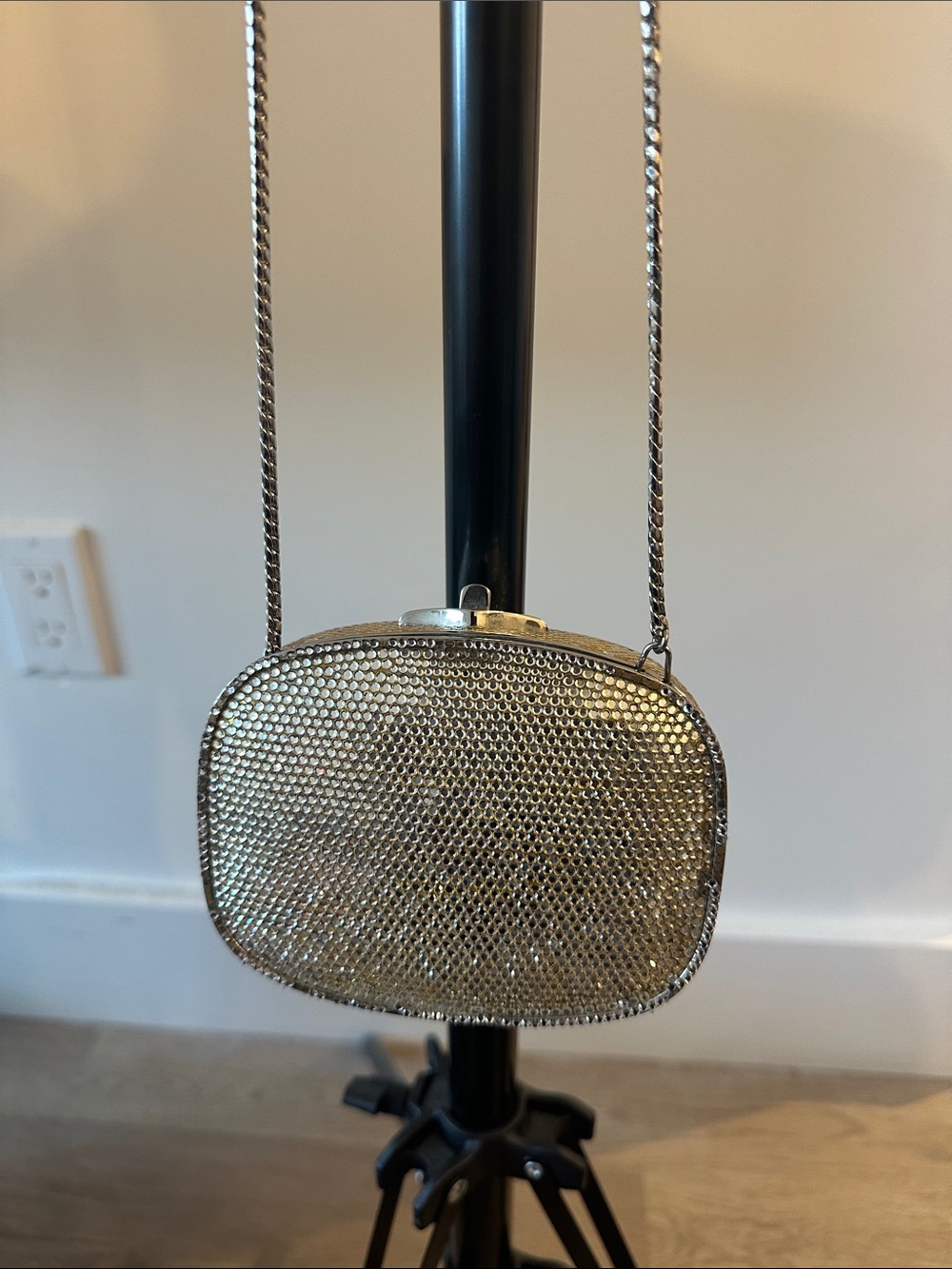 Vintage Judith Leiber Crystal Minaudière Evening Clutch – As Is